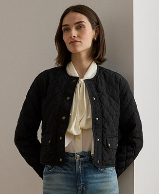 Lauren Ralph Lauren Women's Diamond Cropped Quilted Jacket - Macy's | Macy's