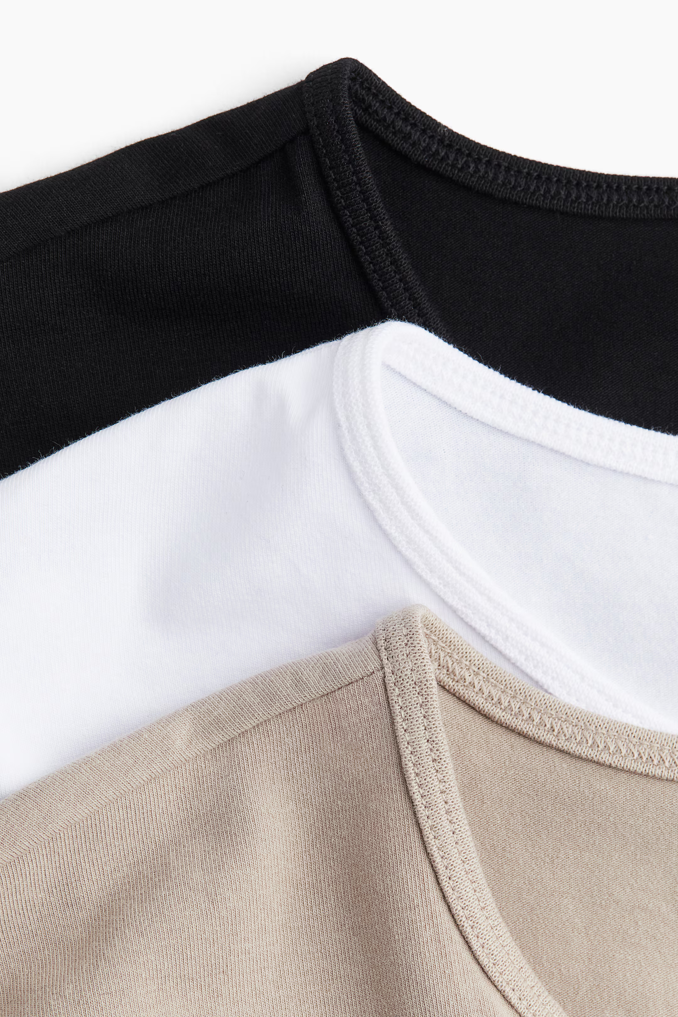 3-pack jersey tops | H&M (UK, MY, IN, SG, PH, TW, HK)