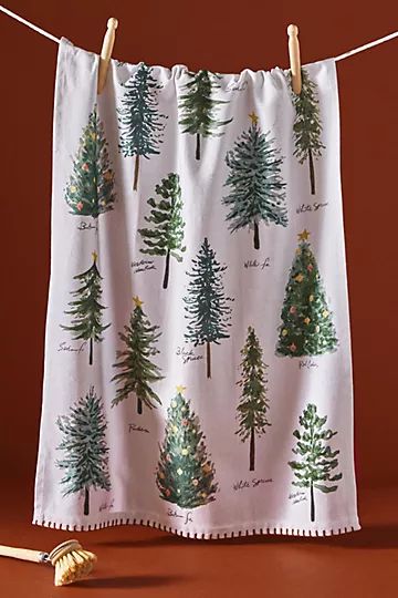 Holiday Tree Dish Towel | Anthropologie (US)