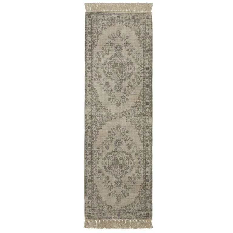 Better Homes & Gardens Persian Fringe Area Rug, Natural, 24"x84" | Walmart (US)