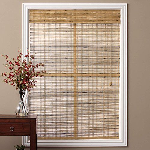 Arlo Blinds Tuscan Bamboo 98-inch Long Roman Shade 30 - 39 Inches 34.5 x 98 | Amazon (US)