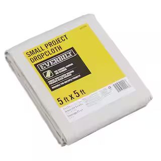 5 Ft x 5 Ft Small Project Canvas Drop Cloth | The Home Depot