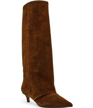 Steve Madden Luca Suede Cuffed Kitten Heel Boots | Dillard's | Dillard's