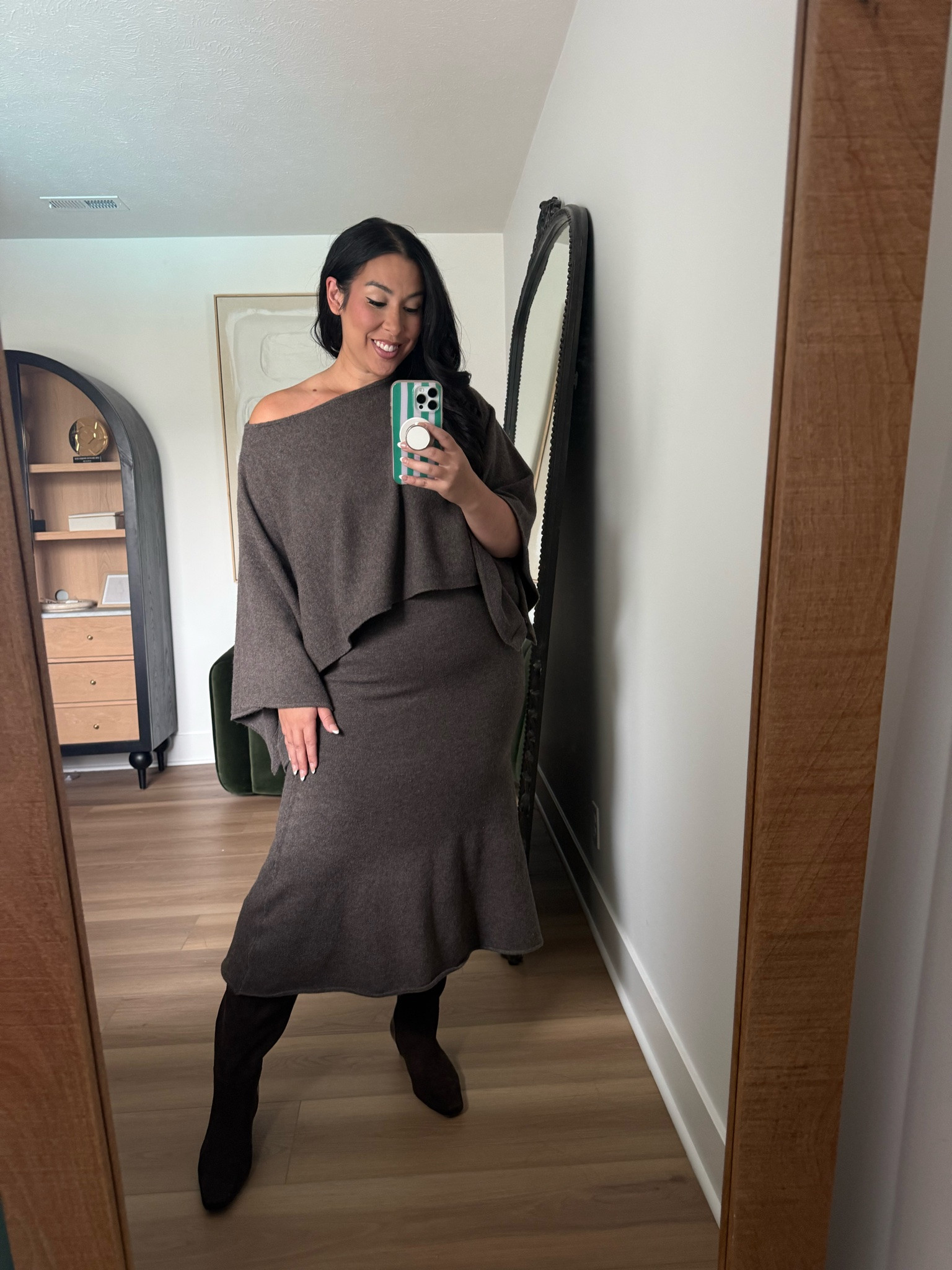 I love a two piece set! You can wear these pieces together or separately, and the off the shoulder top!! Wearing a size 16. eloquii, fall style, fall plaid, midsize fashion, curvy girl, plaid skirt, fall fashion, fall trends 

 #LTKSeasonal #LTKMidsize