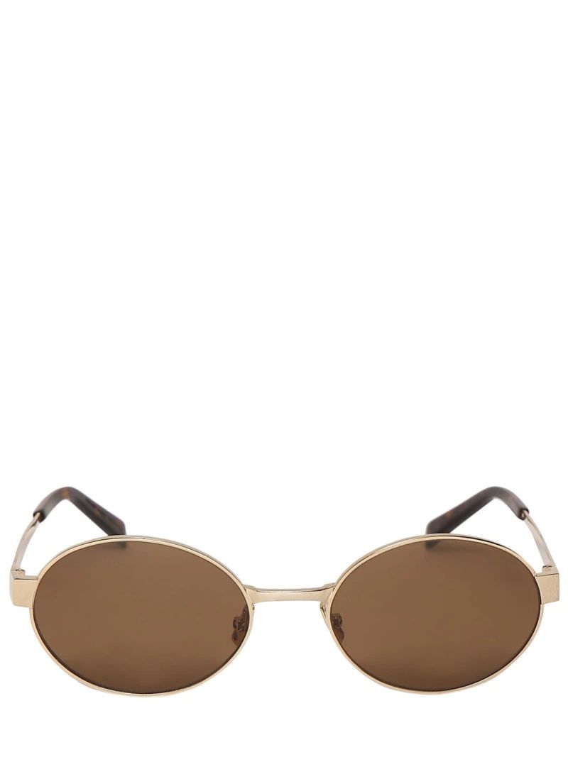 Sl 692 round metal sunglasses - Saint Laurent - Women | Luisaviaroma | Luisaviaroma