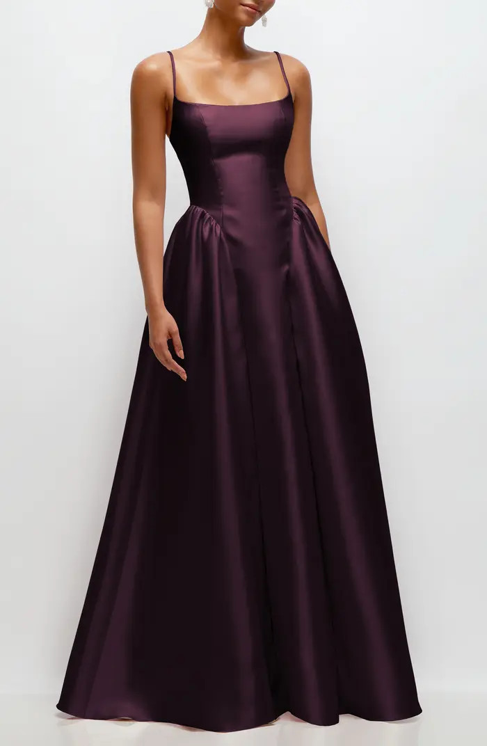 Sleeveless Satin Gown | Nordstrom