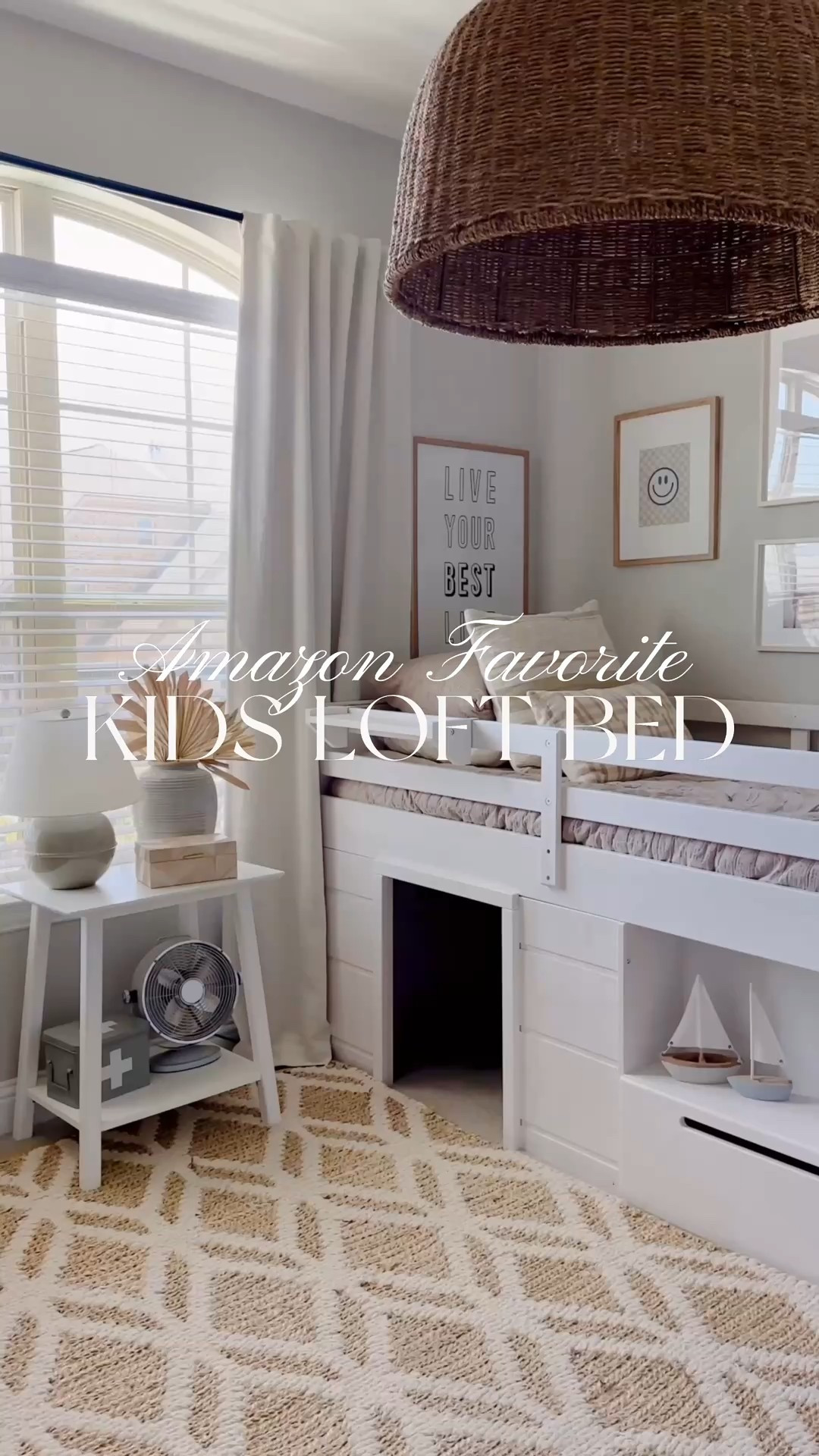 Love this bed for kids! Great height and the kids love the play area underneath! 

#LTKKids #LTKHome #LTKFamily