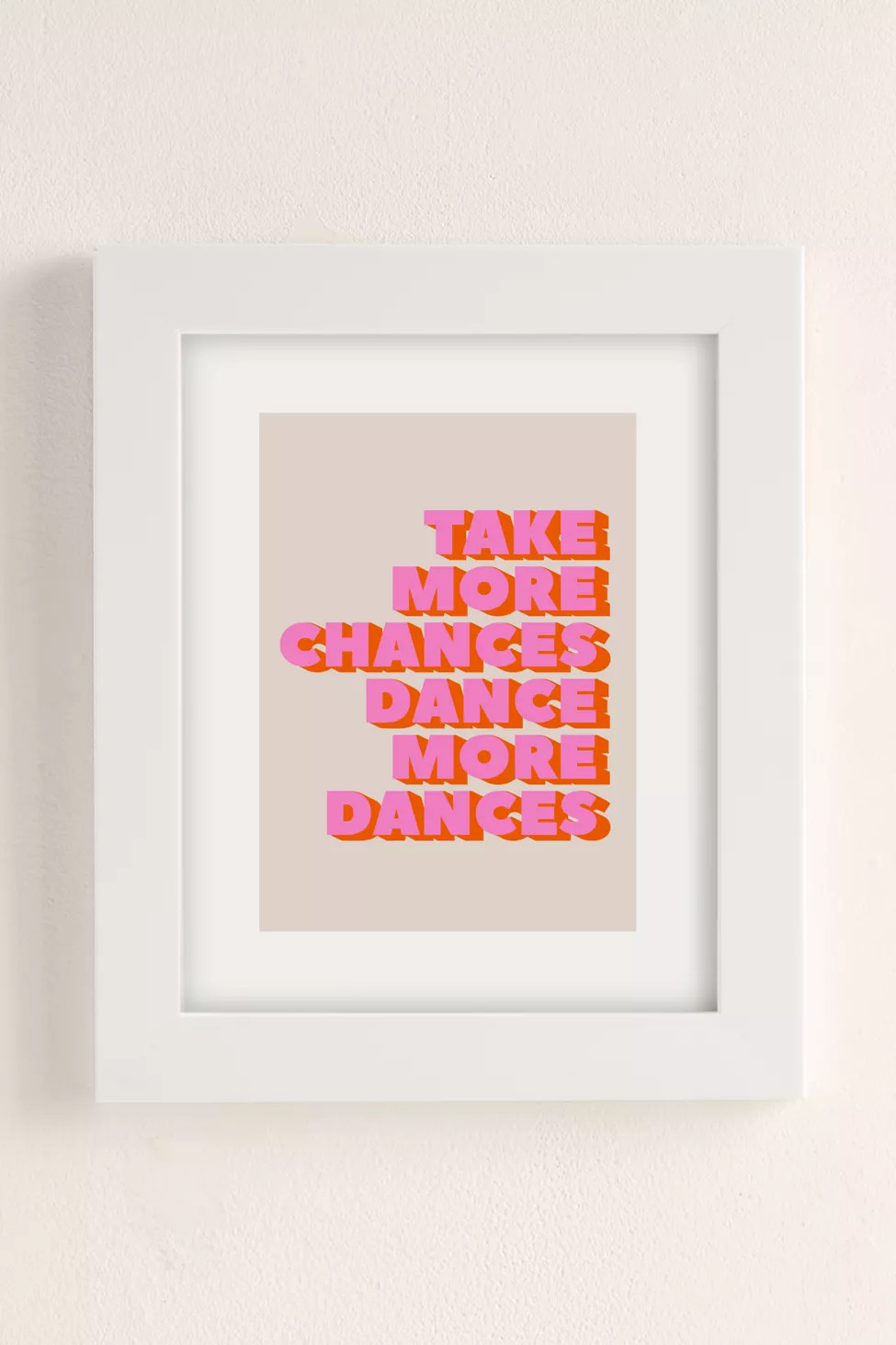 ShowMeMars Take More Chances Dance More Art Print | Urban Outfitters (US and RoW)