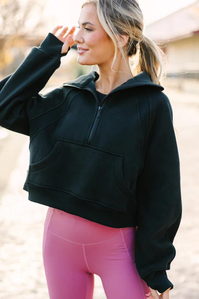 Always Direct Black Pullover | The Mint Julep Boutique