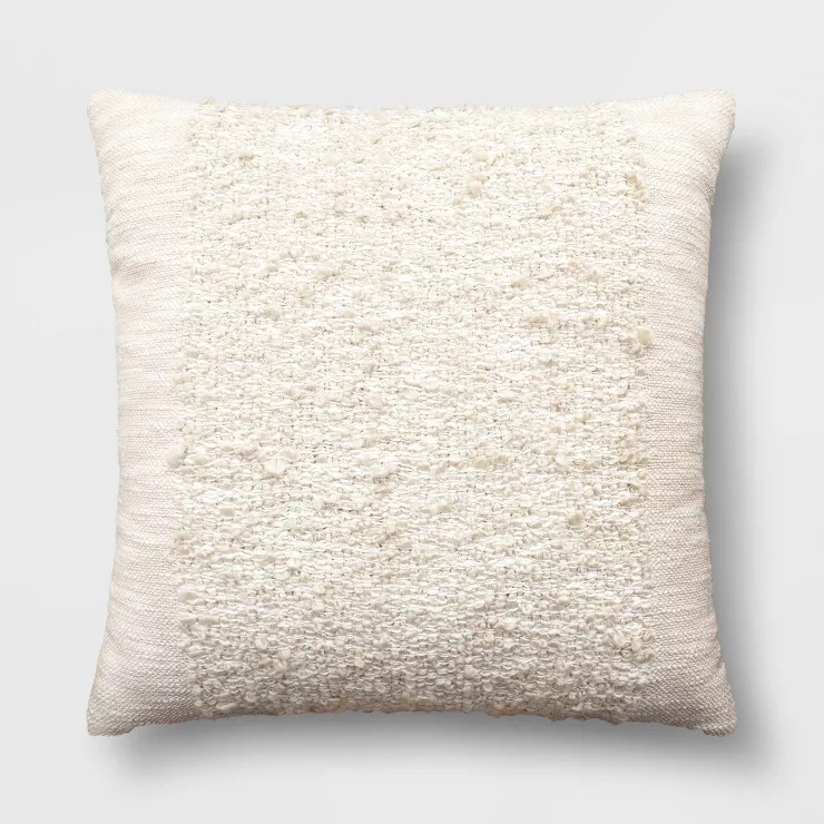 Textural Solid Square Throw Pillow - Threshold™ | Target