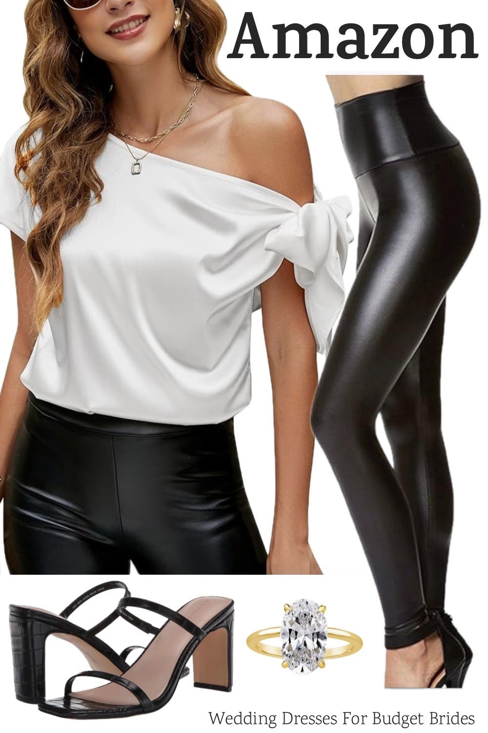 Fun bachelorette party outfit idea for the bride to be. All on Amazon. 

Bachelorette weekend. Country concert outfit. Sandals. Travel ring. Vacation outfit. Date night outfit. Vacation outfit. Summer outfit. 

#brideonabudget 
#affordablebridal #founditonamazonfashion 

#LTKFestival 

#LTKWedding #LTKSeasonal #LTKFindsUnder50