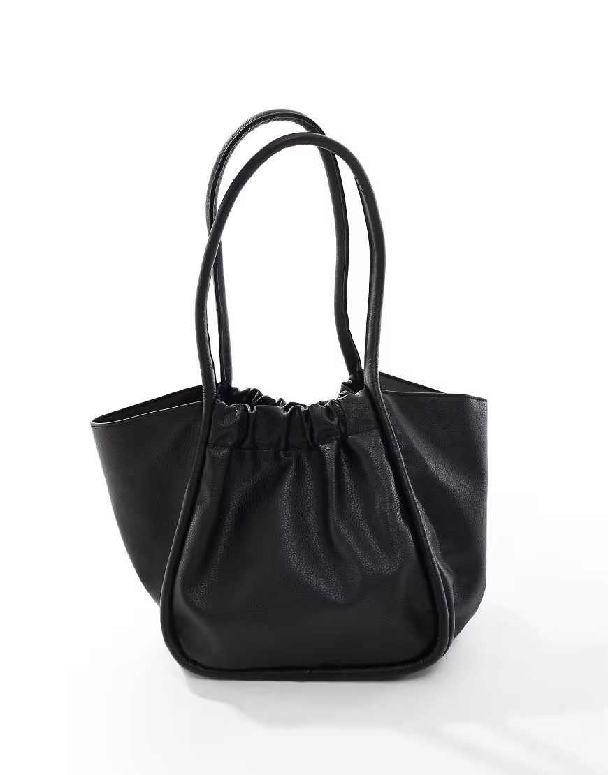 French Connection gathered detail tote bag in black | ASOS (Global)