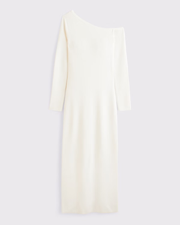 One-Shoulder Maxi Sweater Dress | Abercrombie & Fitch (US)
