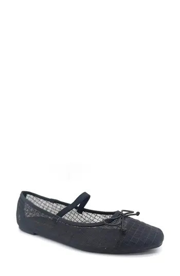 Kenneth Cole Myra Mesh Ballet Flat in Black Mesh at Nordstrom Rack, Size 9.5 | Nordstrom Rack