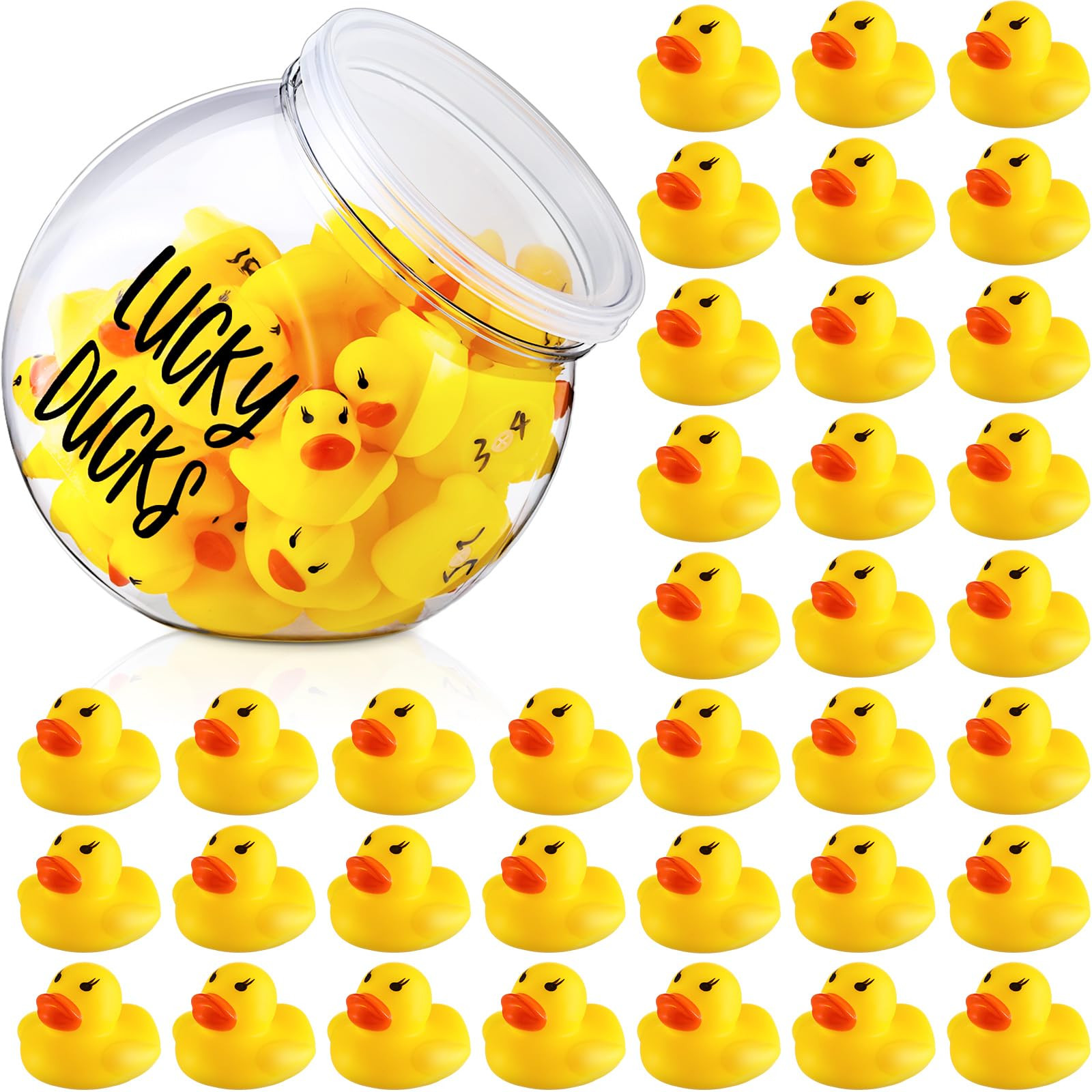 Realspring Lucky Ducks for Back to School Classroom Management Classroom Jar, 36 Pcs Mini Rubber ... | Amazon (US)
