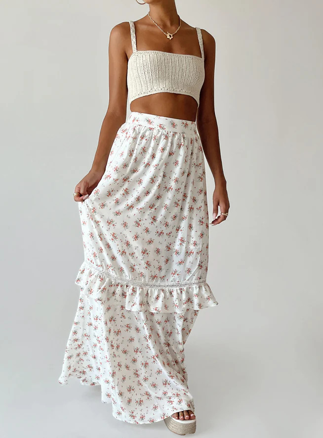 Fowler Maxi Skirt White | Princess Polly US