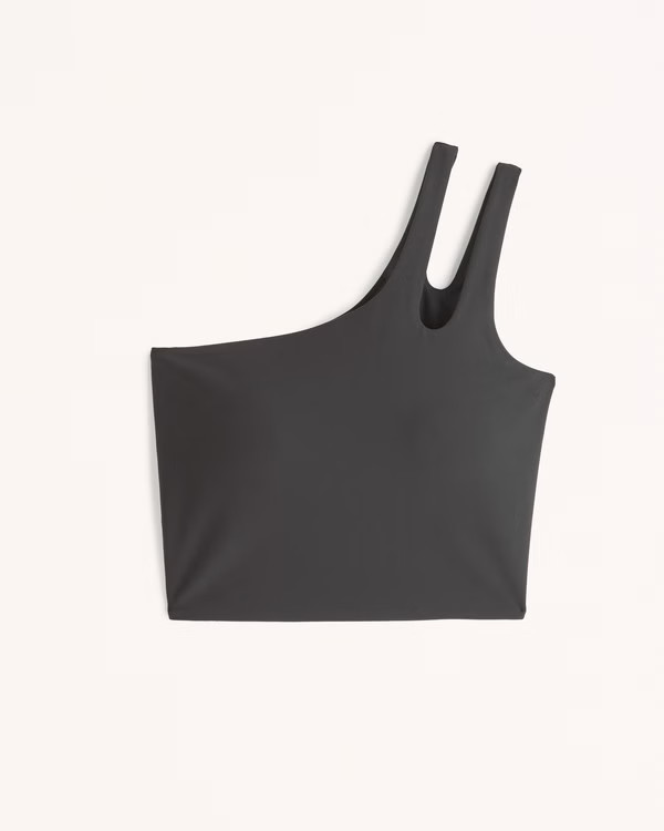 YPB sculptLUX One-Shoulder Cutout Slim Tank | Abercrombie & Fitch (US)