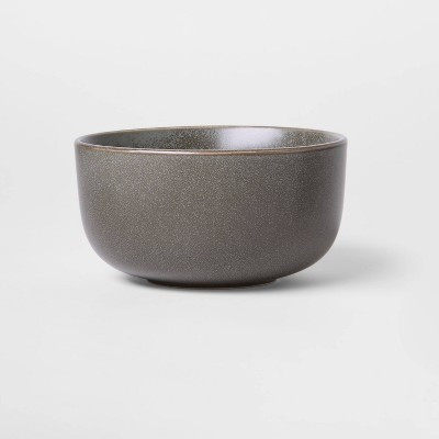 23oz Tilley Stoneware Cereal Bowl Gray/Brown - Threshold™: Modern Round Glazed Dining Bowl, Microwave & Dishwasher Safe | Target