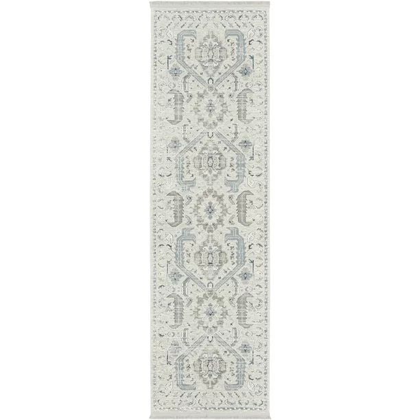 Nourison Lennox Transitional French Country Ivory/Grey 2'2" x 7'6" Area Rug, (8' x Runner) - Walm... | Walmart (US)