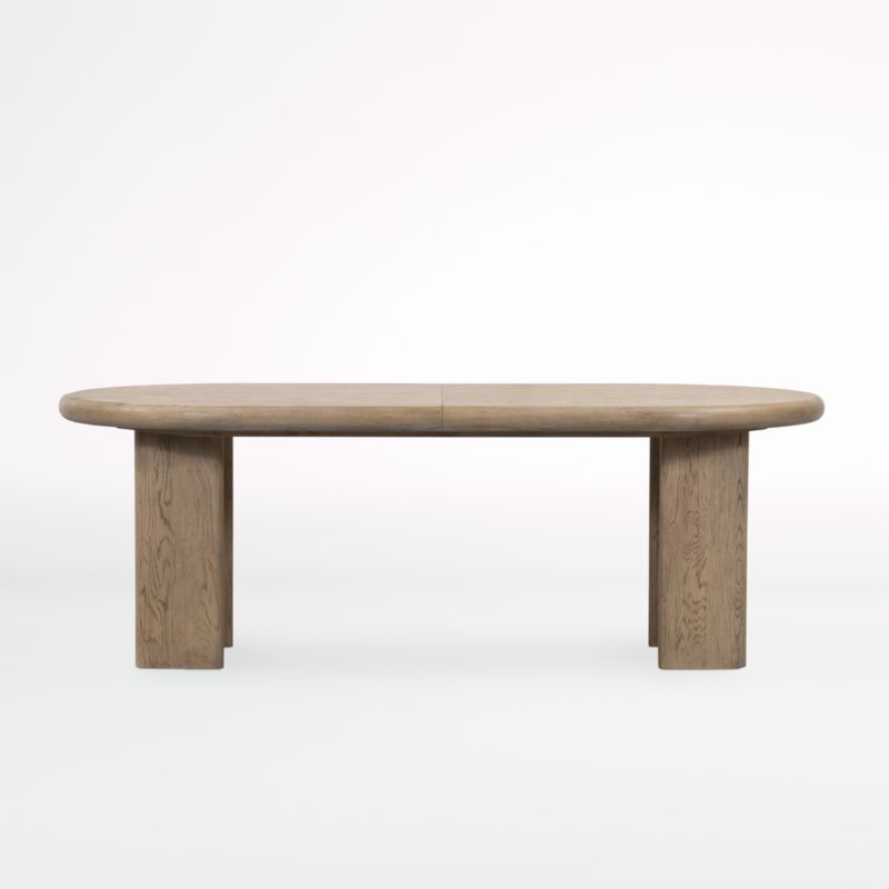Carrington Wood Oval Expandable Dining Table | Crate & Barrel | Crate & Barrel