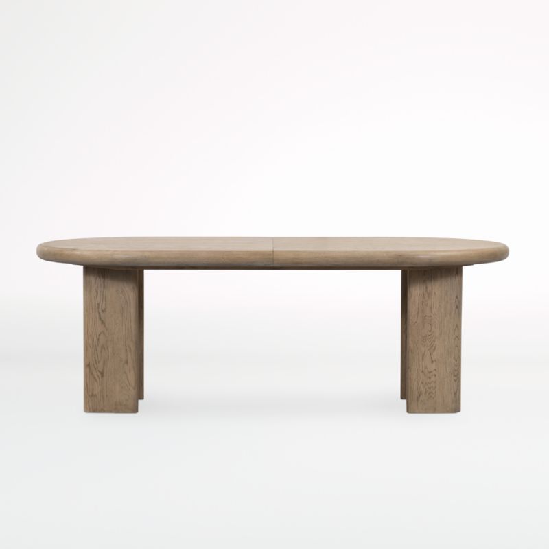 Carrington Wood Oval Extendable Dining Table | Crate & Barrel | Crate & Barrel