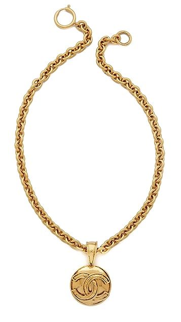 Vintage Chanel CC Round Necklace | Shopbop