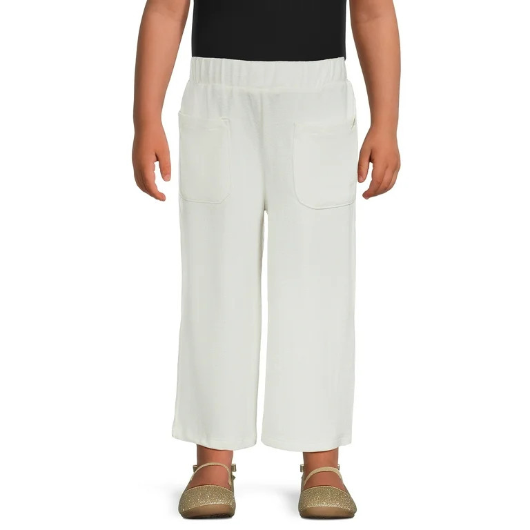 easy-peasy Toddler Girl Hacci Wide Leg Pant, Sizes 12 Months-5T | Walmart (US)