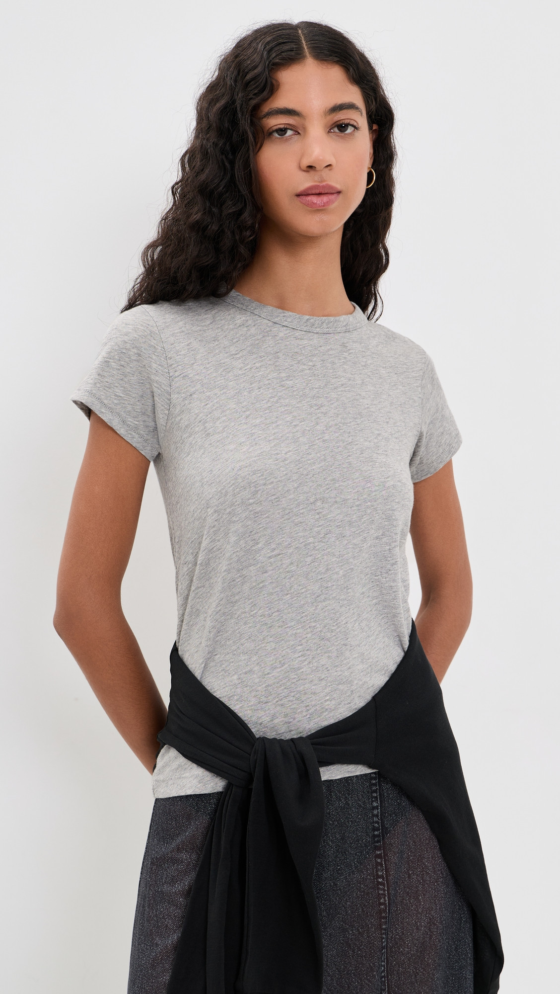 rag & bone The Slub Tee Heather Grey S | Shopbop