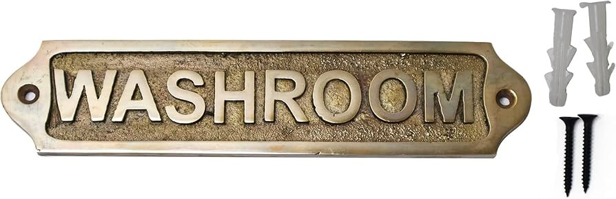 CLEENTABLE Sam Star Brass Metal Door Sign Plaques|Antique Finish|Easy DIY Installation Plaques|Be... | Amazon (US)