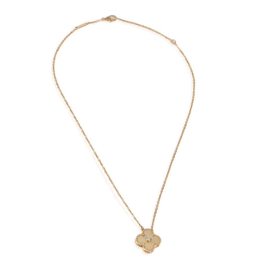 Pre-Owned Van Cleef & Arpels Yellow Gold Mother Of Pearl and Diamond Limited Edition Vinta | Jomashop.com & JomaDeals.com