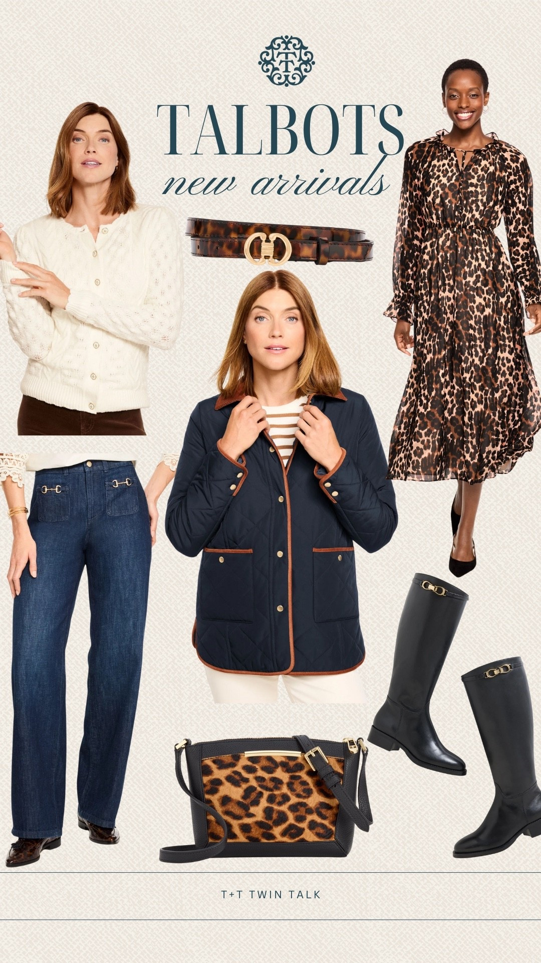 Talbots new arrivals! Wanting a wardrobe refresh for this upcoming season? We are loving these new arrivals from Talbots like the black leather boots, cheetah print belt, and dark wash denim! 

#LTKOver40 #LTKSeasonal #LTKItBag