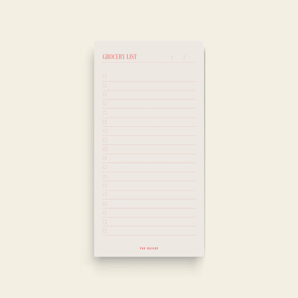 Grocery List - Pink | The Dailee