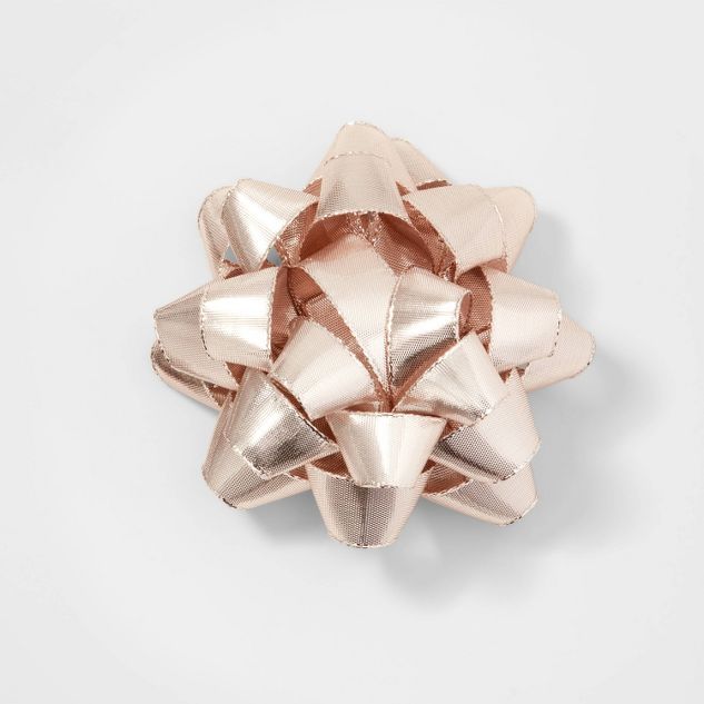 Fabric Gift Bow Metallic Rose Gold - Wondershop™ | Target