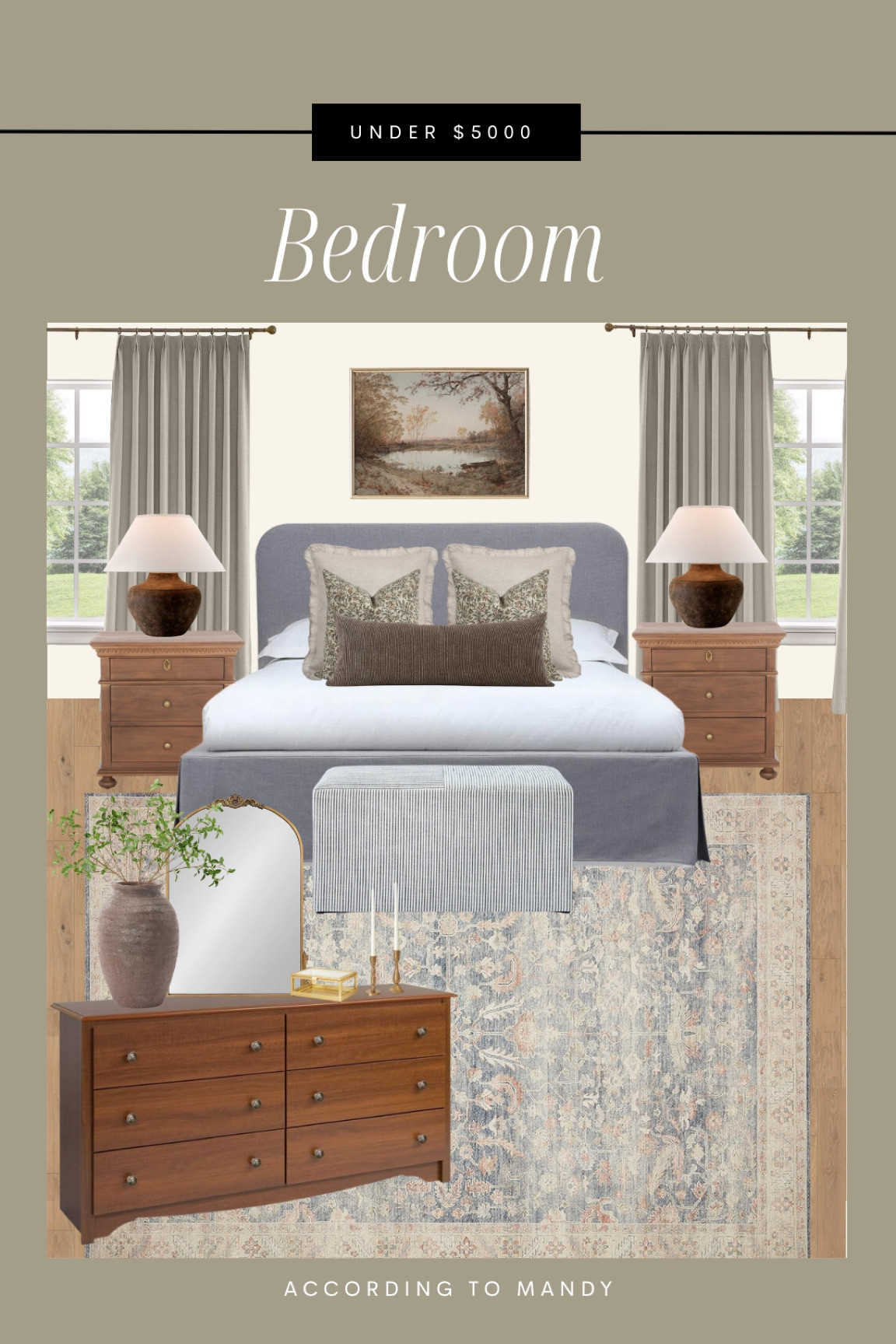BEDROOM INSPO // under $5000!!

Bedroom decor, dresser, bed, rug, nightstand, lamps, budget friendly home decor, home design, interiors, Walmart finds, Amazon finds, Amazon home 

#LTKsalealert #LTKhome #LTKfindsunder50