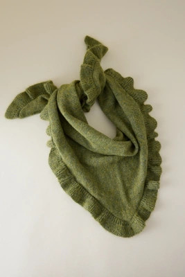 Small Frill-Edge Triangle Scarf | Anthropologie (UK)