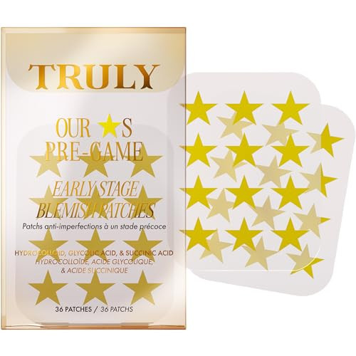 Truly Beauty Our Stars Blemish Patches | Star-Shaped Hydrocolloid Acne Stickers with Tea Tree & Glycolic Acid | Extracts Impurities & Fights Breakouts | Cute Spot Covers (36 Ct) | Amazon (US)