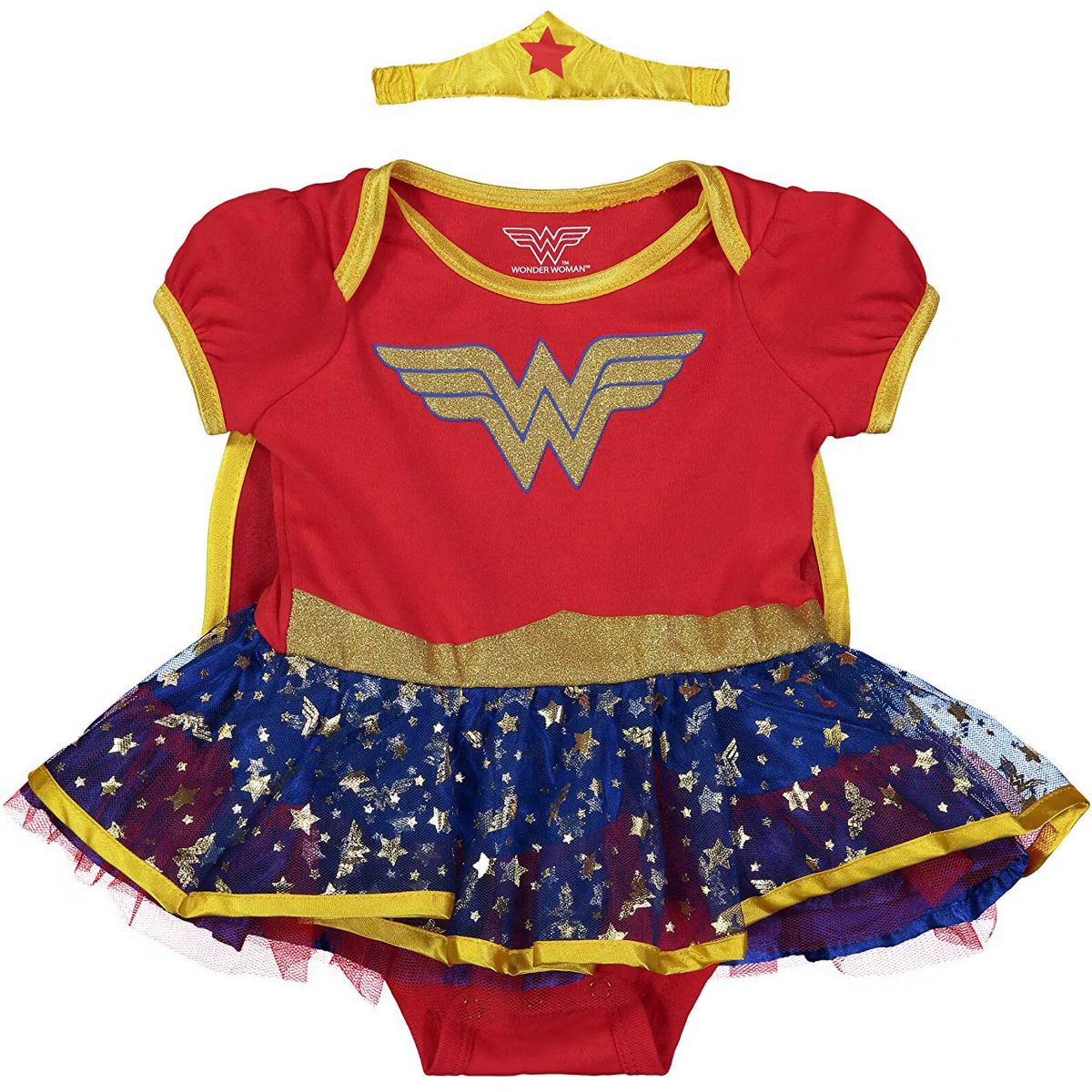 DC Comics Justice League Wonder Woman Baby Girls Cosplay Costume Bodysuit Cape and Headband 3 Pie... | Target