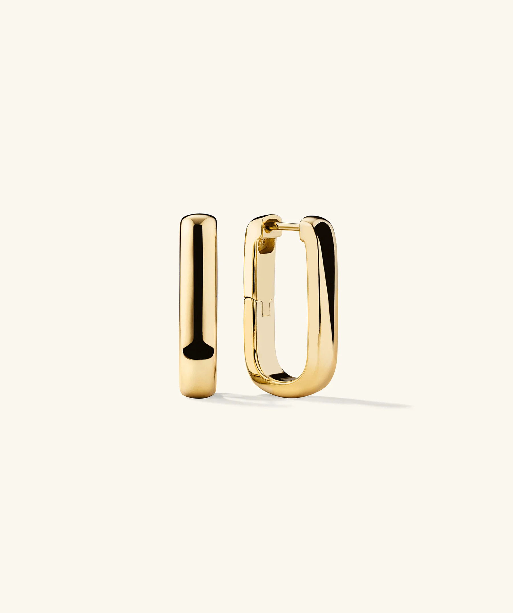Chunky Large U Hoops | Mejuri Fine Crew