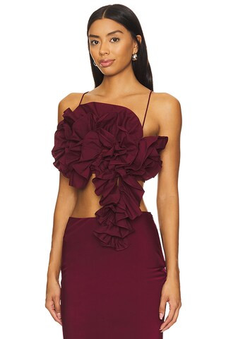 Hera Top in Oxblood Red | Revolve Clothing (Global)