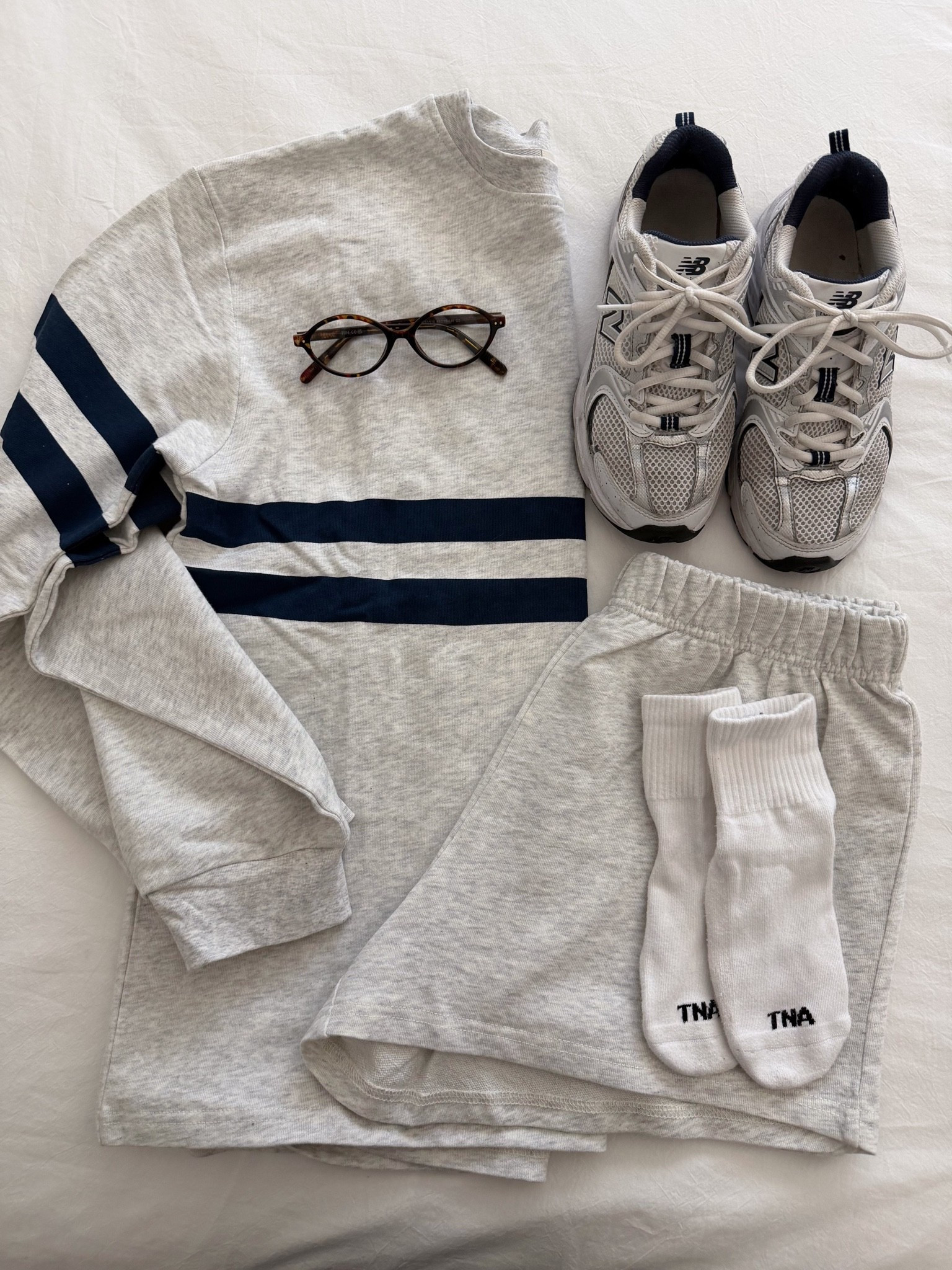 Varsity stripe matching set from Amazon 🩶 size S