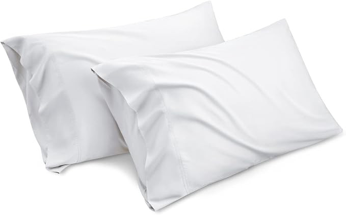 Bedsure Cooling Pillow Cases Queen Size Set of 2, Rayon Derived from Bamboo Cooling Pillowcases f... | Amazon (US)