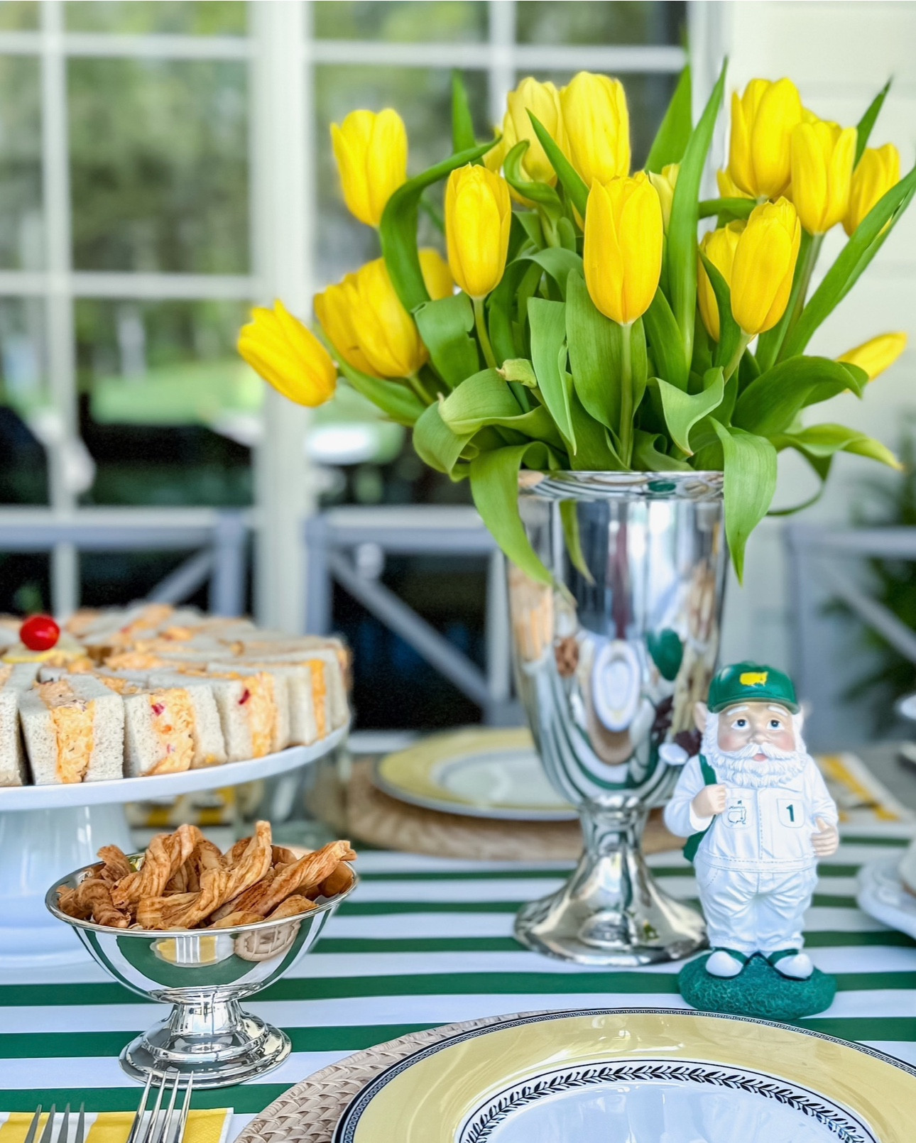 “A tradition unlike any other” — lunch and mahjong! Sarah’s Masters-inspired table and lunch sets the perfect tone before a lovely afternoon of mahjong. Happy Masters Sunday!

#LTKParties #LTKSeasonal #LTKHome