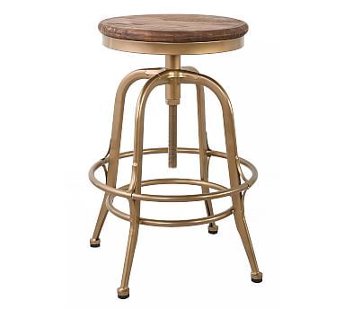 OPEN BOX: Leary Reclaimed Wood Counter Stool | Pottery Barn (US)