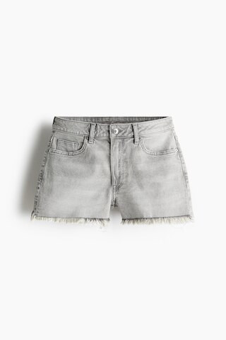 H & M - High Denim Shorts - Gray | H&M (US + CA)