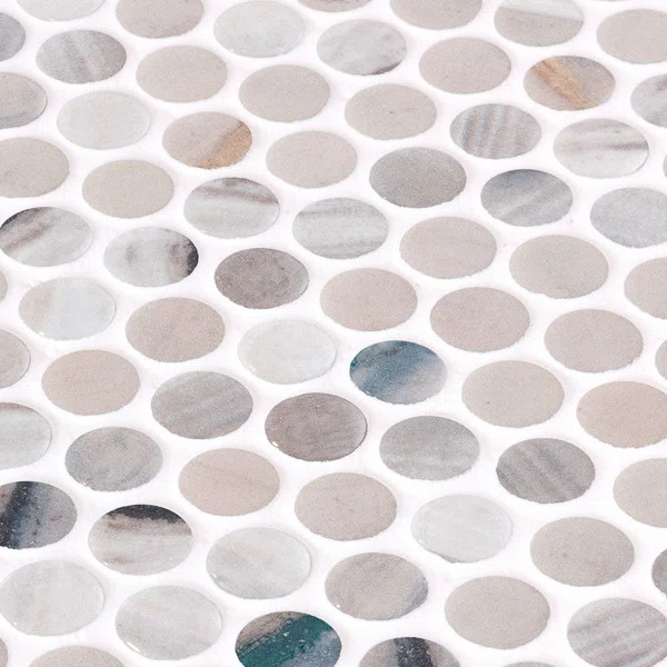 Spectrum Vibrant Penny Recycled Glass Mosaic Tile | Wayfair North America