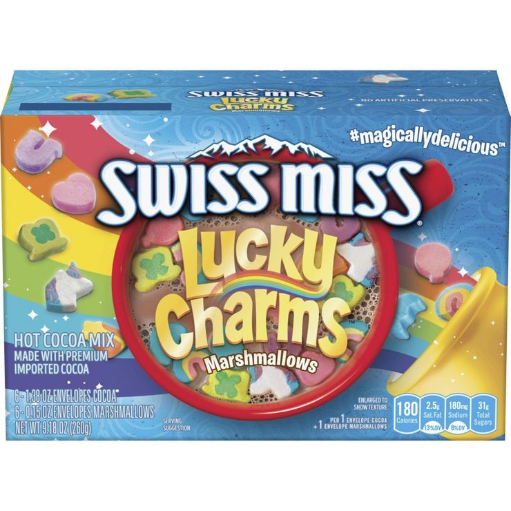 Swiss Miss Lucky Charms Hot Cocoa Mix - 9.18oz/6pk | Target