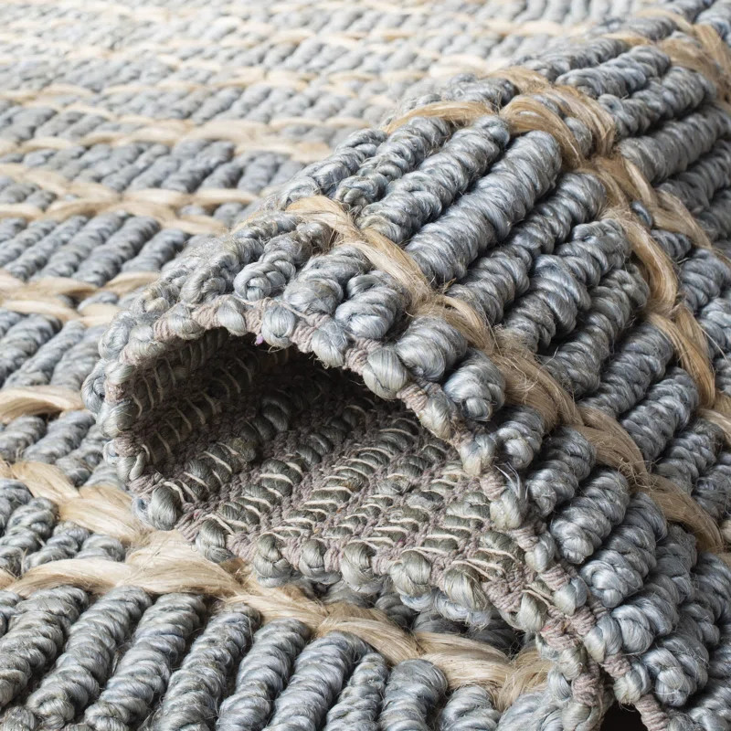 Alegria Handmade Hand Loomed Light Blue/Brown Rug | Wayfair North America