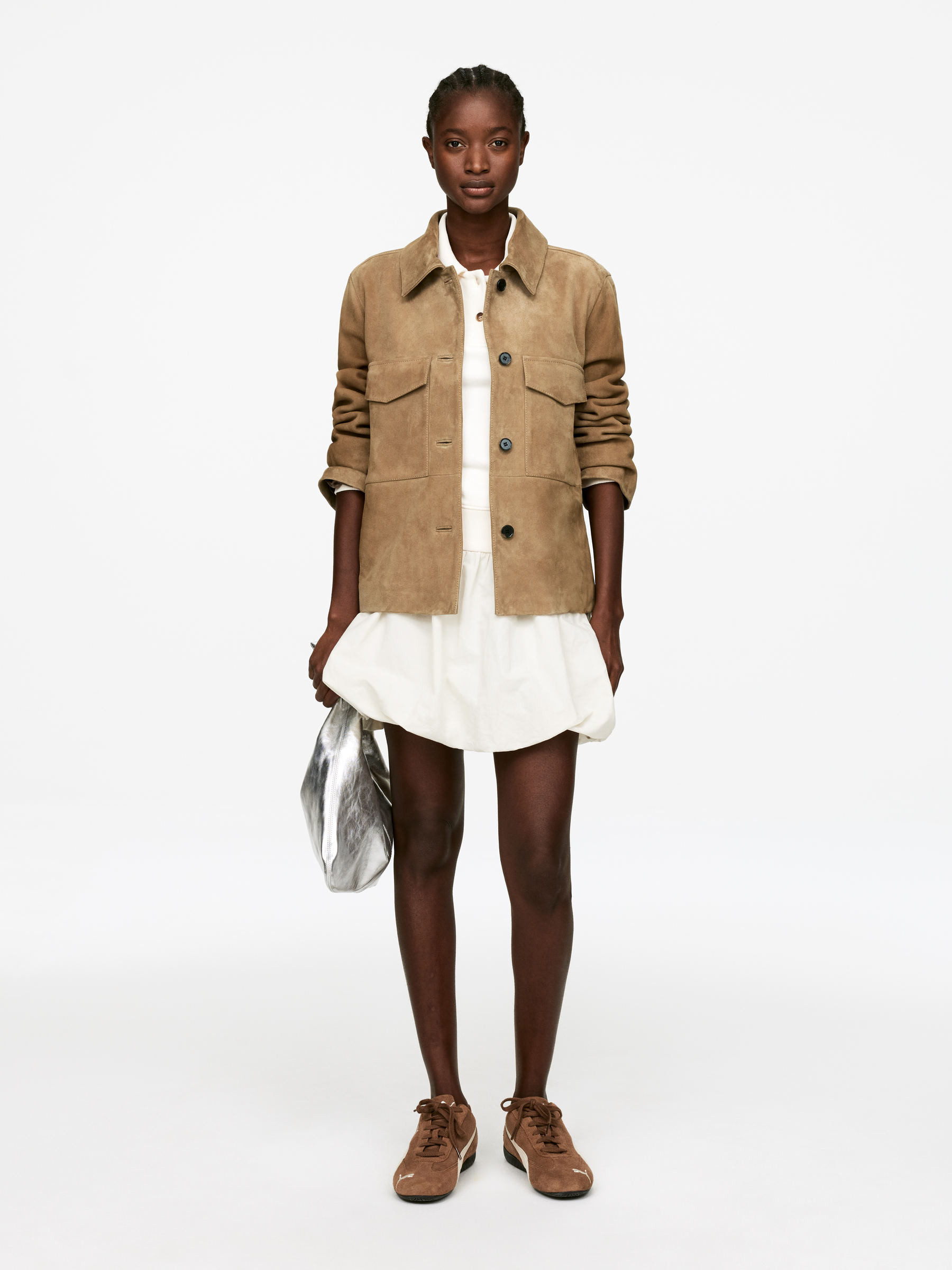 Suede Jacket – Beige – Women – ARKET GB | Arket UK