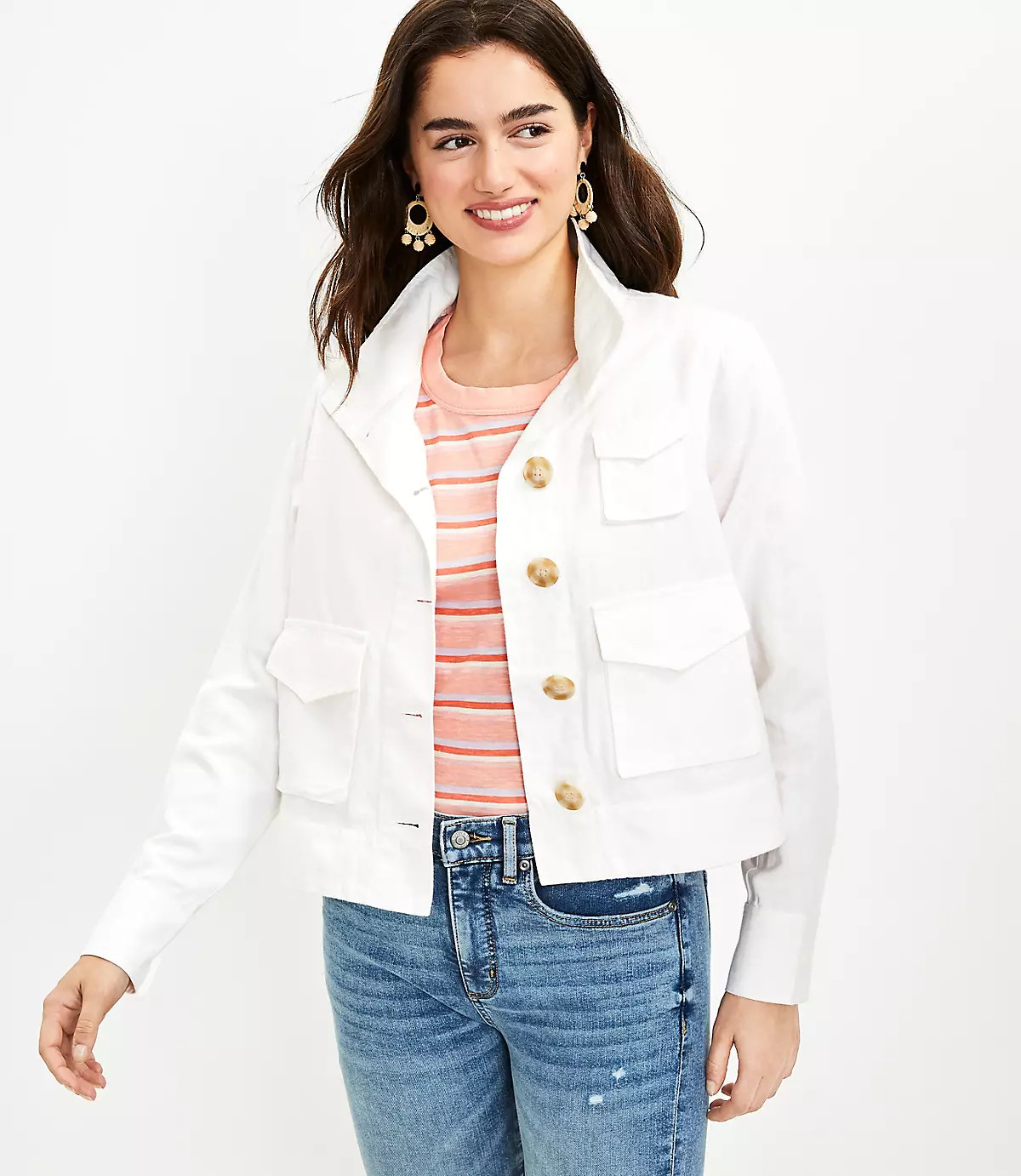 Twill Utility Jacket | LOFT | LOFT