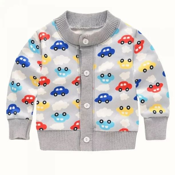 Baby Toddler Boys Girls Striped Long Sleeve Sweaters Cardigan Warm Outerwear Jacket - Walmart.com | Walmart (US)